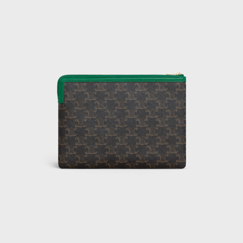 SMALL POUCH  IN  TRIOMPHE CANVAS AND LAMBSKIN 3