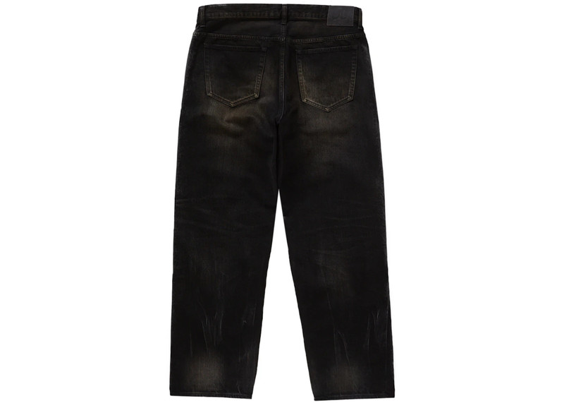 Supreme Supreme Distressed Loose Fit Selvedge Jean (FW24) Washed Black outlook