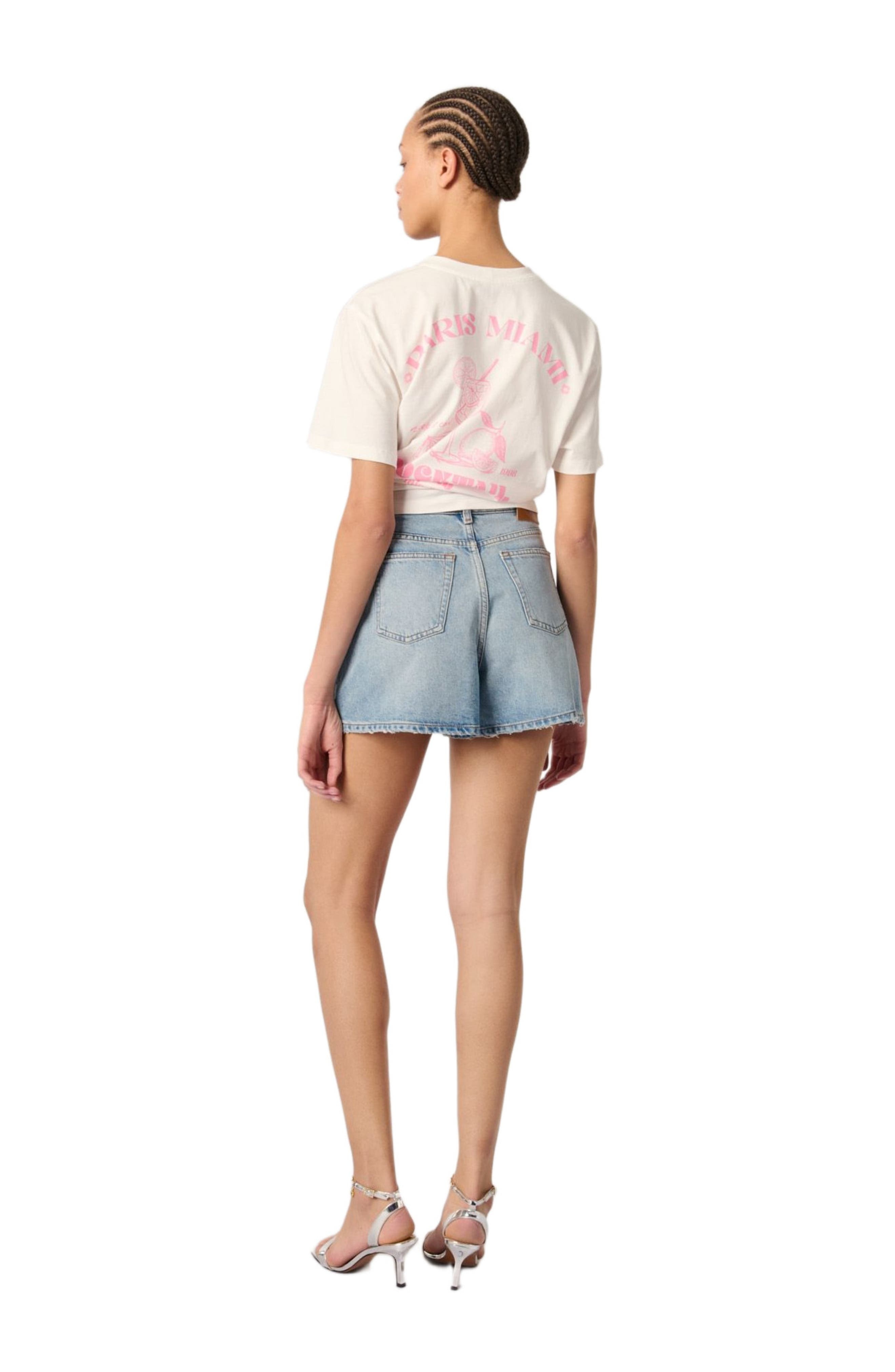 maje Studded denim shorts in Blue at Nordstrom - 3