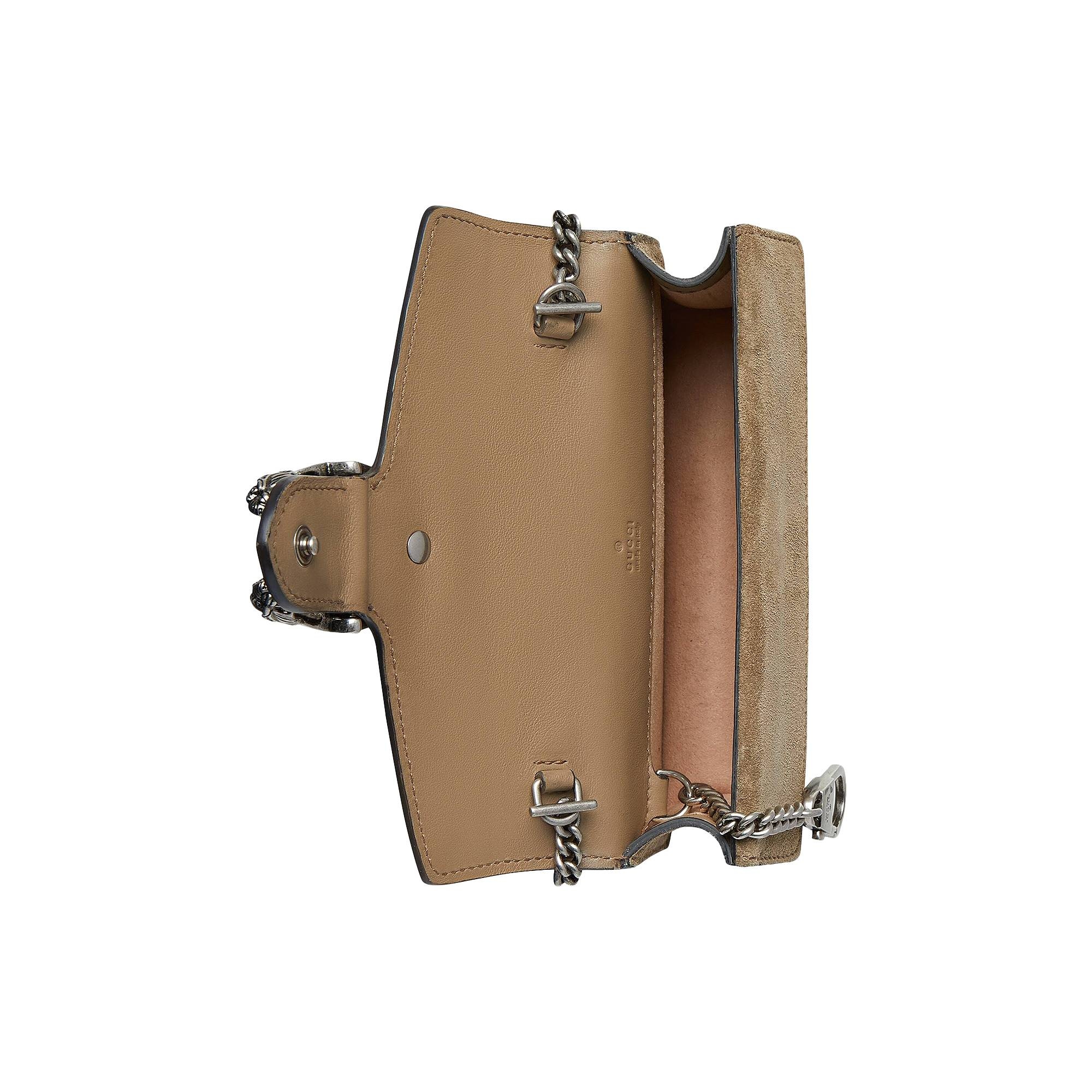 Gucci Dionysus GG Supreme Super Mini Bag 'Beige' - 3