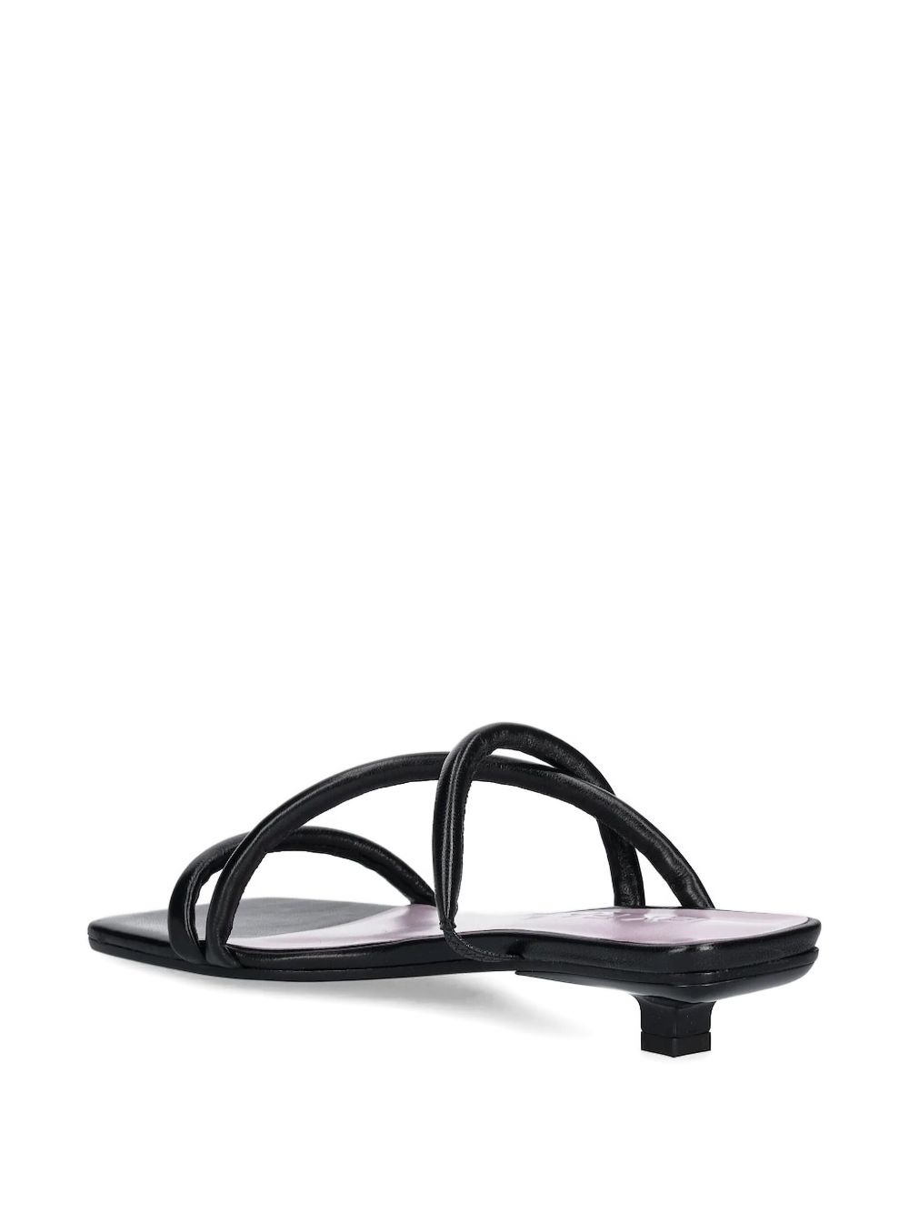 35mm leather-wrapped kitten-heel slides - 2