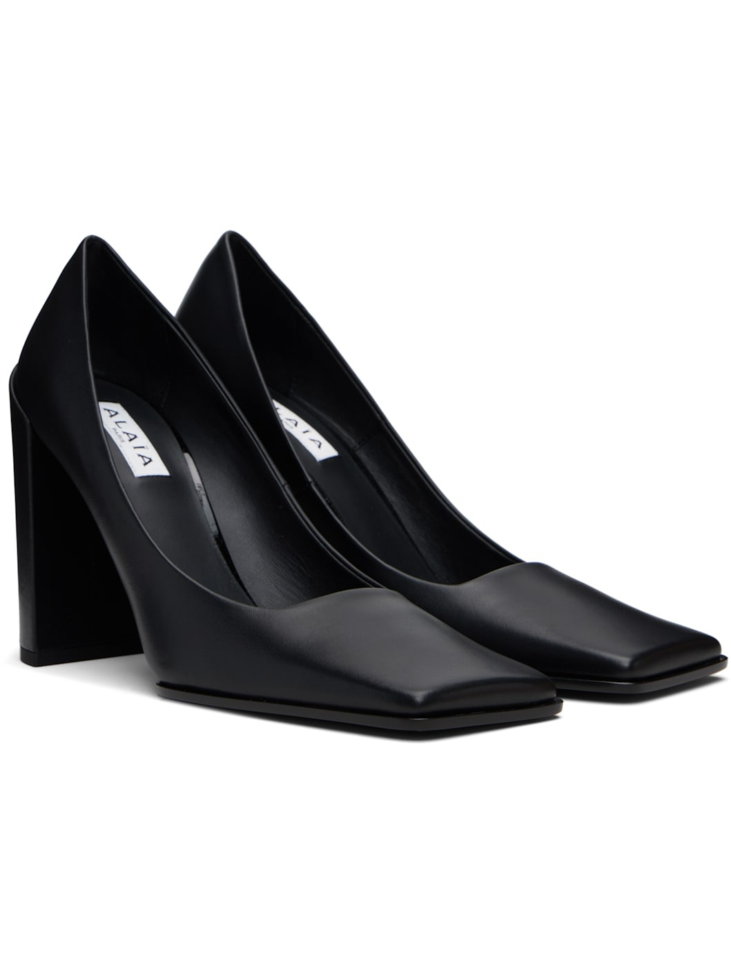 Black Shiny Calf 90 Heels - 4