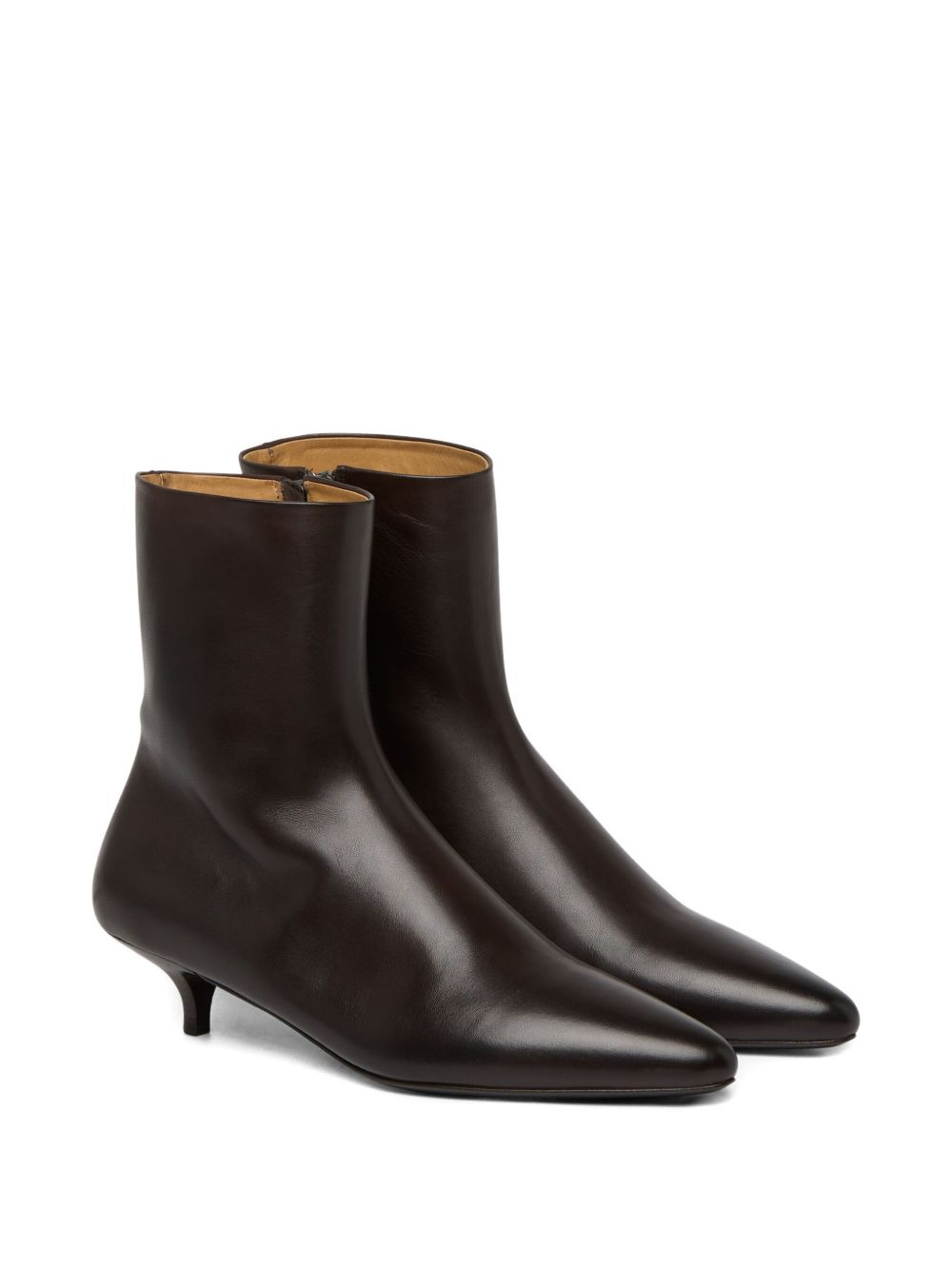 kitten-heel pointed-toe boots - 2
