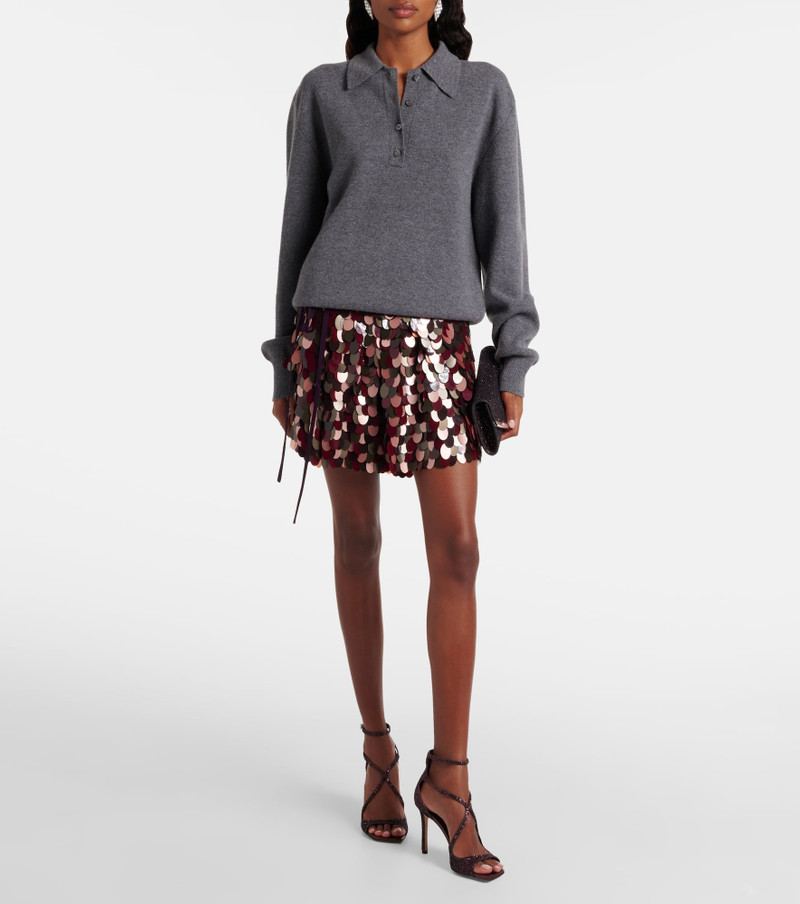 JIMMY CHOO Emmie glitter clutch outlook