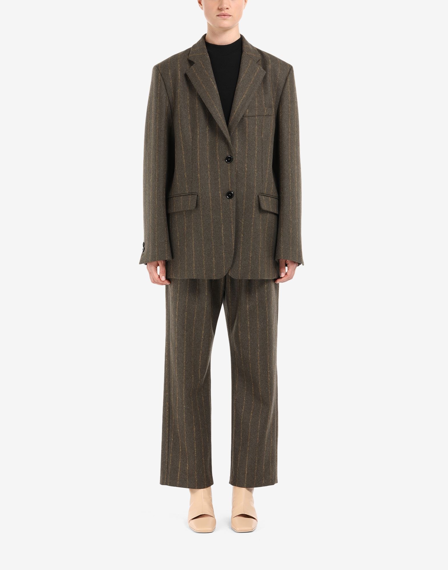 Stripe felt blazer - 2