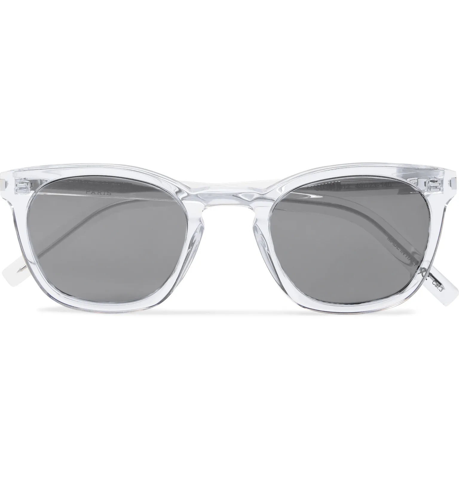 D-Frame Acetate and Silver-Tone Sunglasses - 1