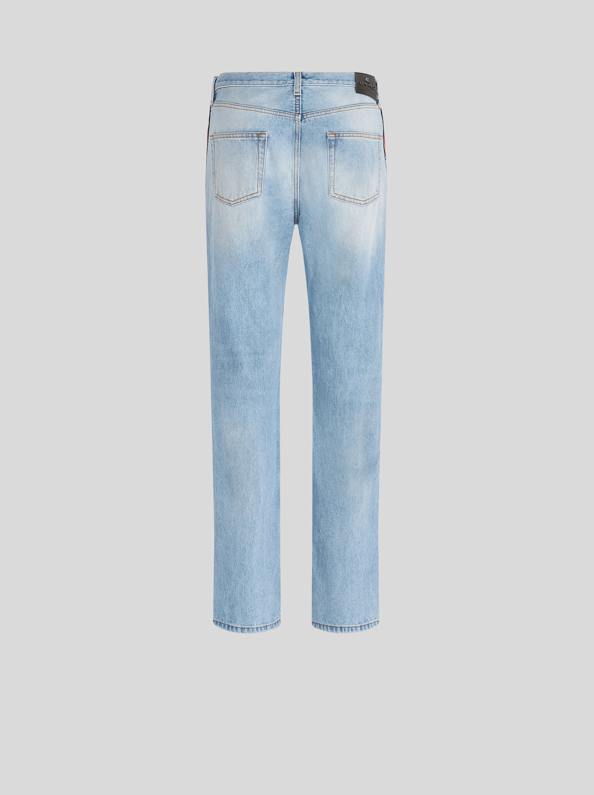 JEANS WITH JACQUARD RIBBON - 2