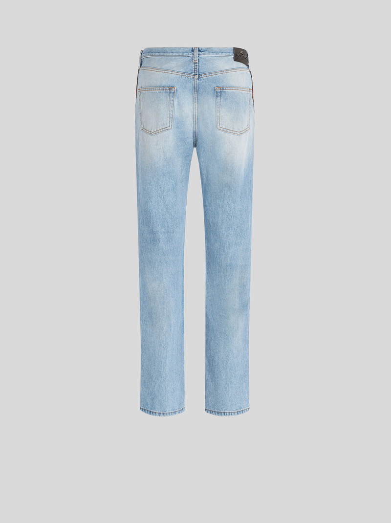 Etro JEANS WITH JACQUARD RIBBON outlook