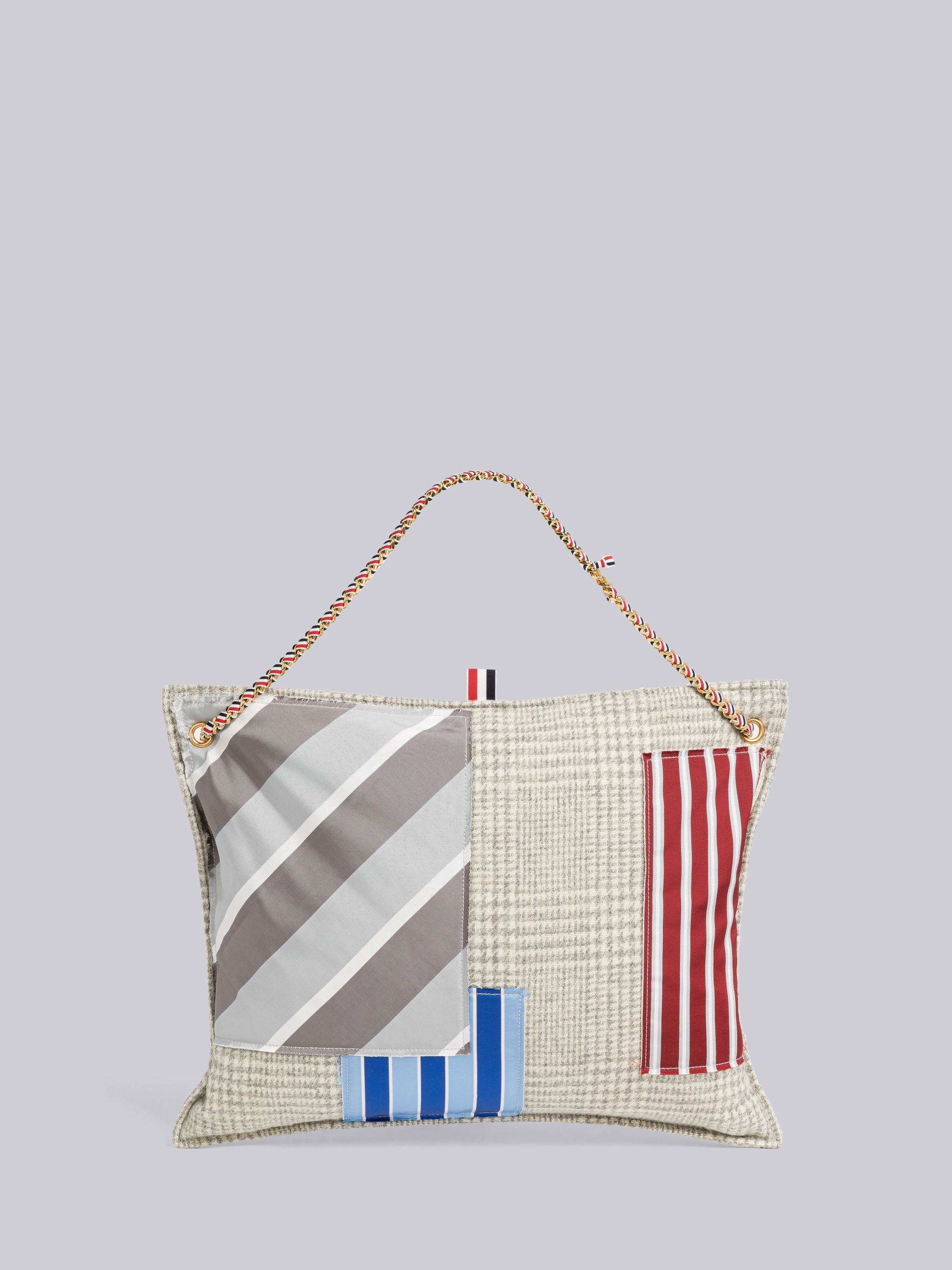 Prince Of Wales Patchwork Pillow Clutch - 1