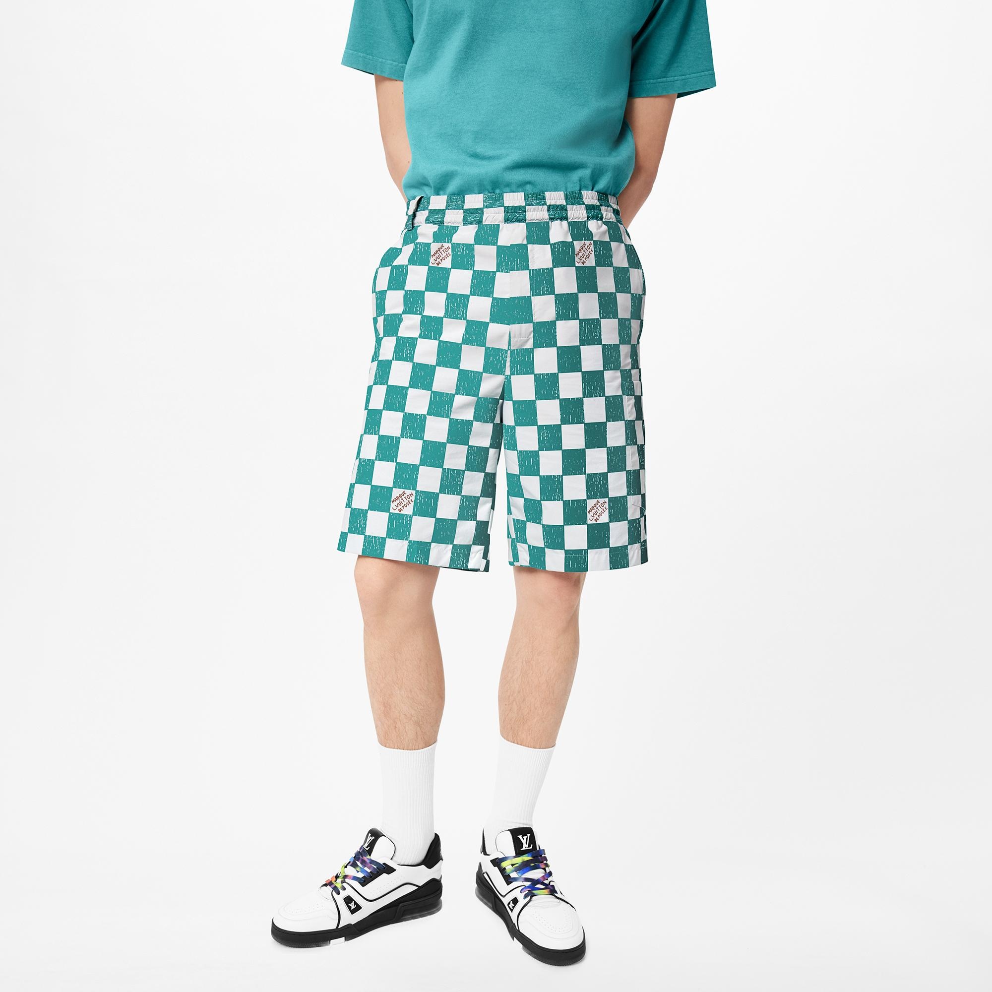 Damier Drawstring Shorts - 3