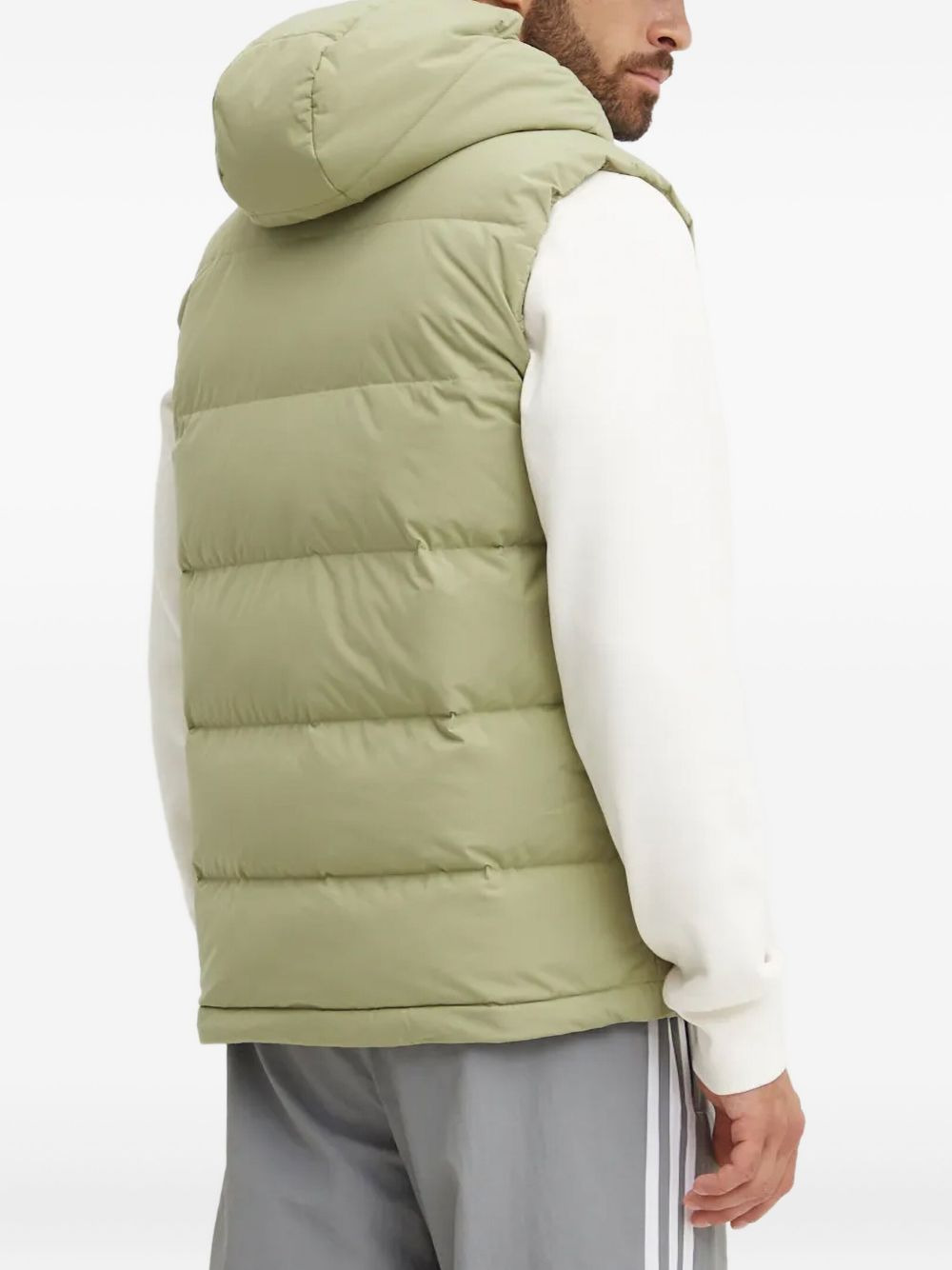 hooded-neck padded gilet - 3