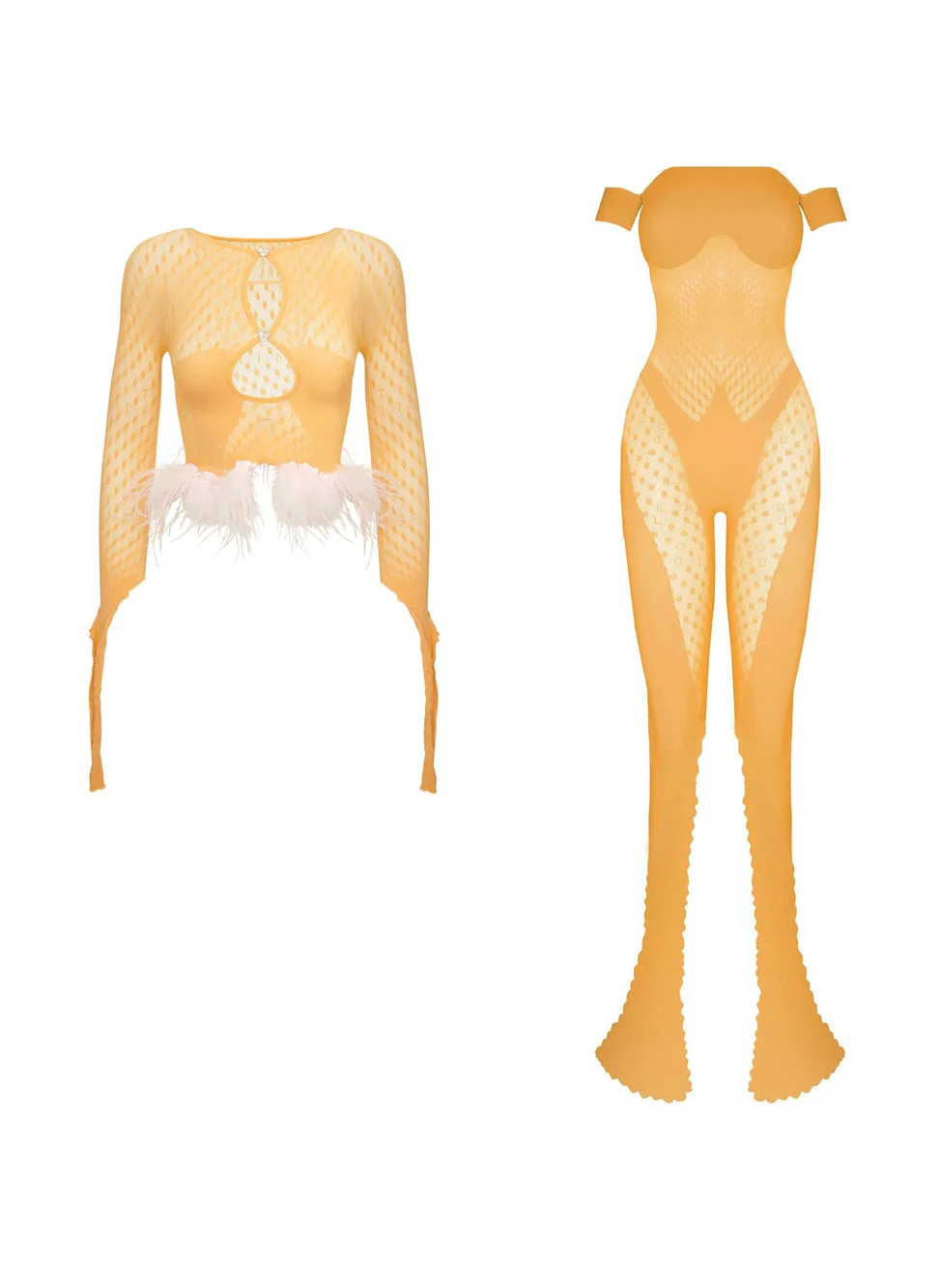 JUNIA JUMPSUIT X MIRA TOP PAPAYA - 1