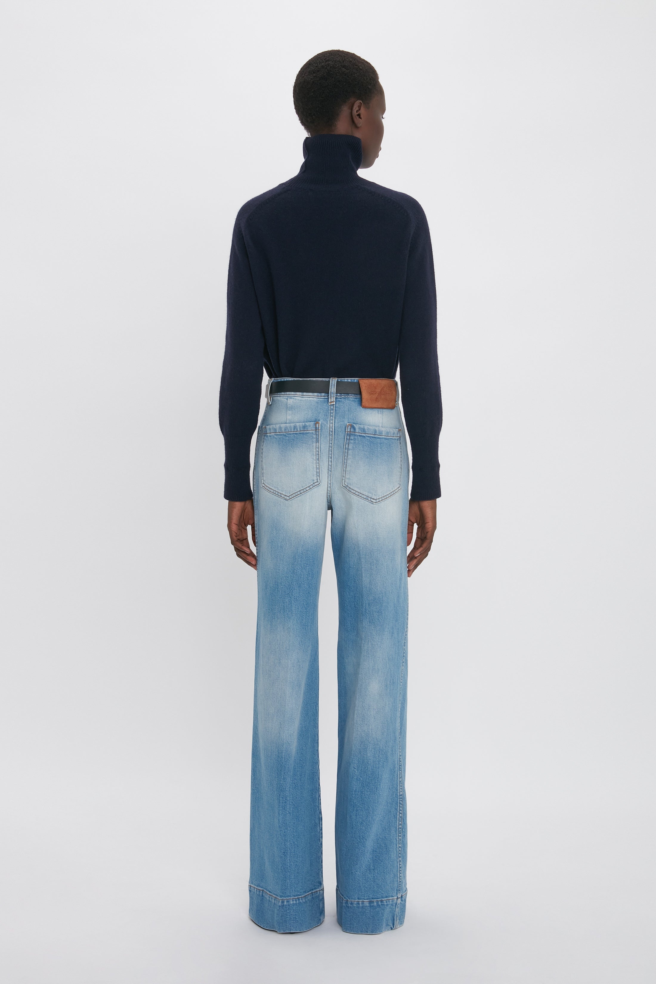 Victoria Beckham Alina High Waisted Jean In Light Summer