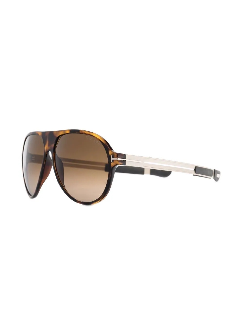 tortoiseshell aviator sunglasses - 2