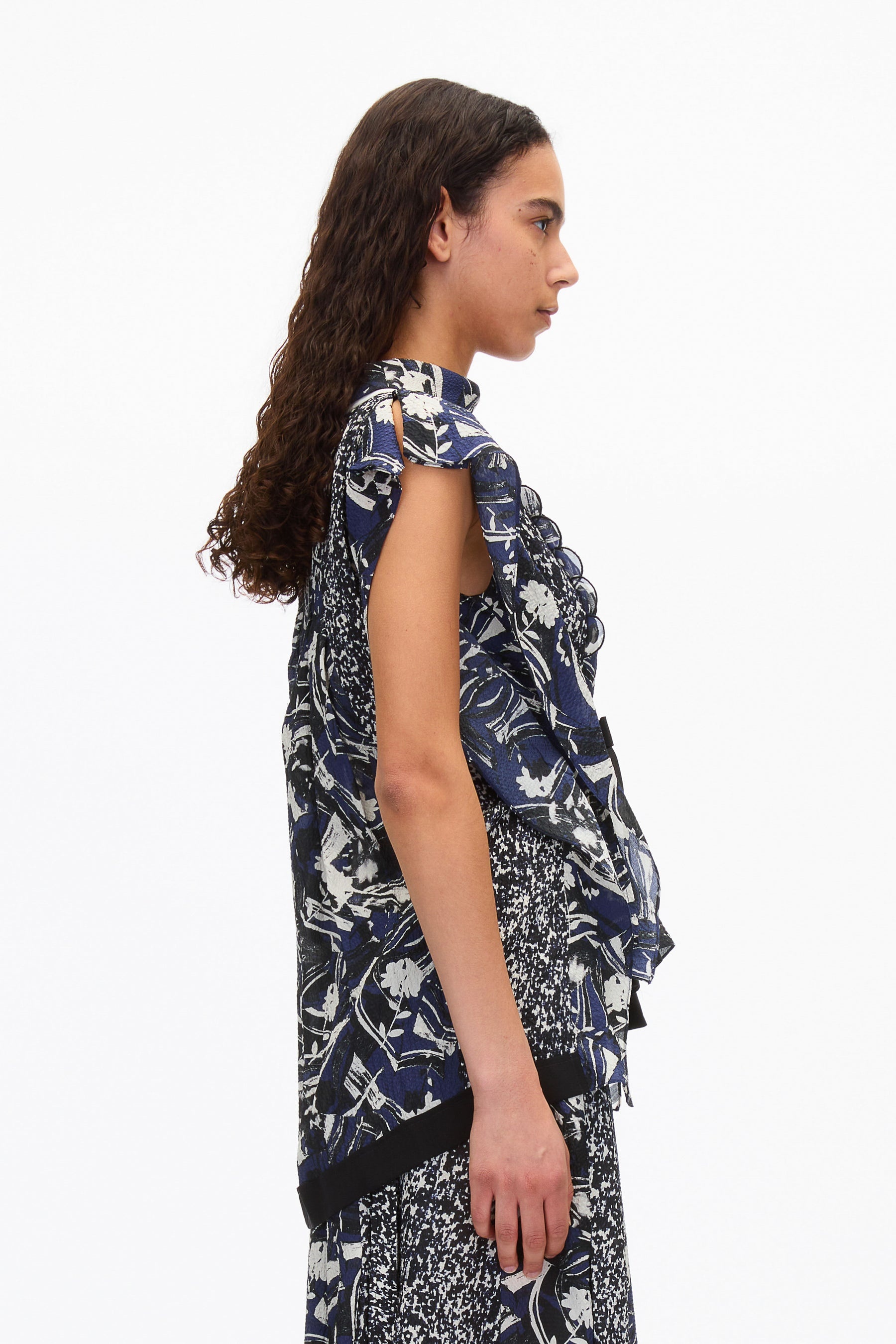 Floral Impressions Pleated Blouse - 3