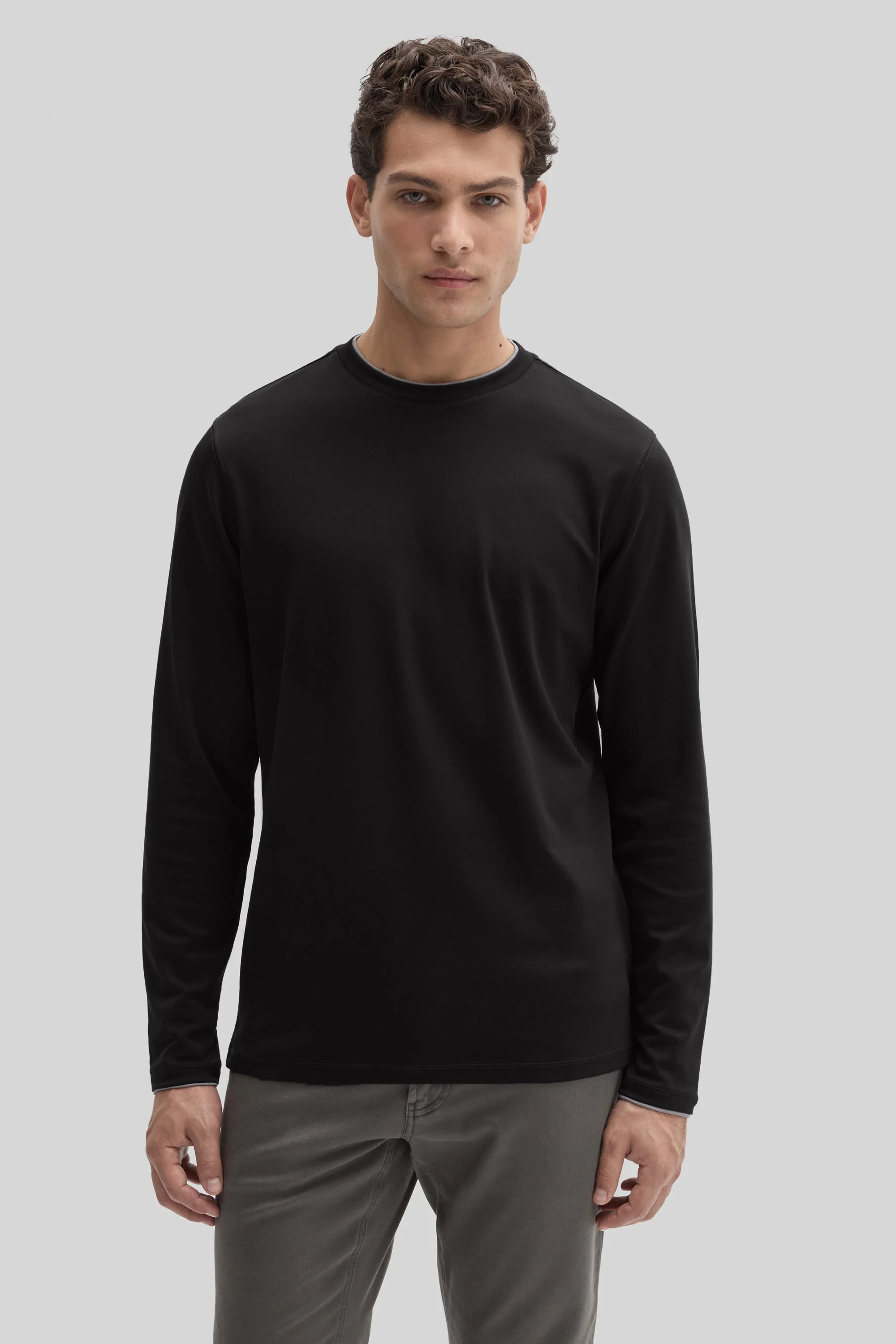 The Barakett Double Neck Long Sleeve Tee - 1