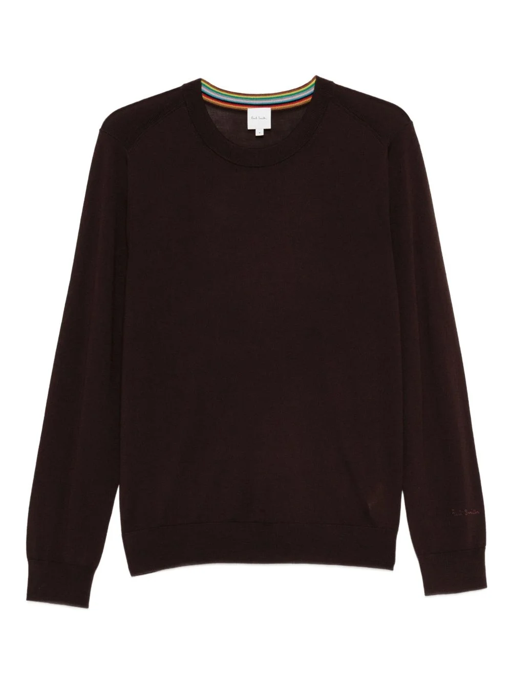 round-neck wool sweater - 1