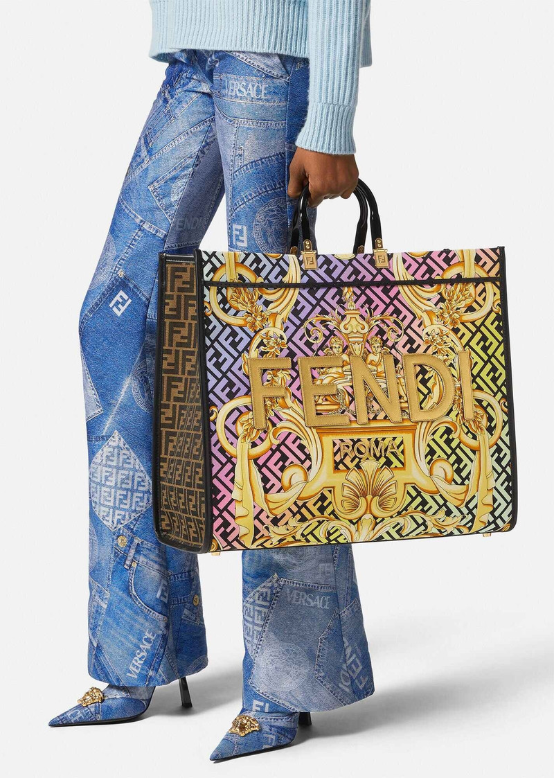 VERSACE Fendace Sunshine Large Tote Bag outlook