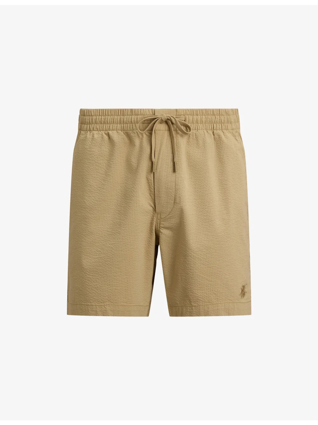 Logo-Embroidered Seersucker Cotton-Blend Shorts - 1