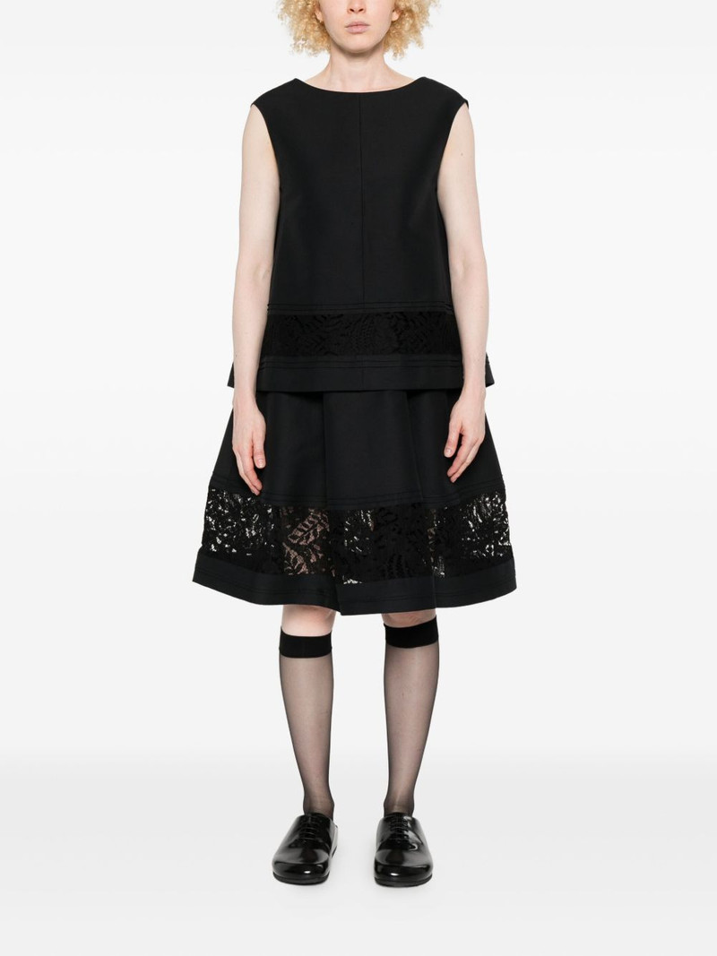 Marni lace-insert sleeveless blouse outlook