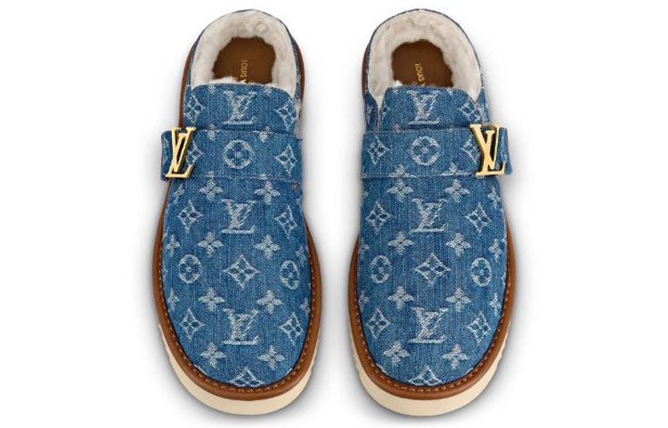 LOUIS VUITTON x Nigo Cosy Mules 'Denim Monogram' 1A81G9 - 3