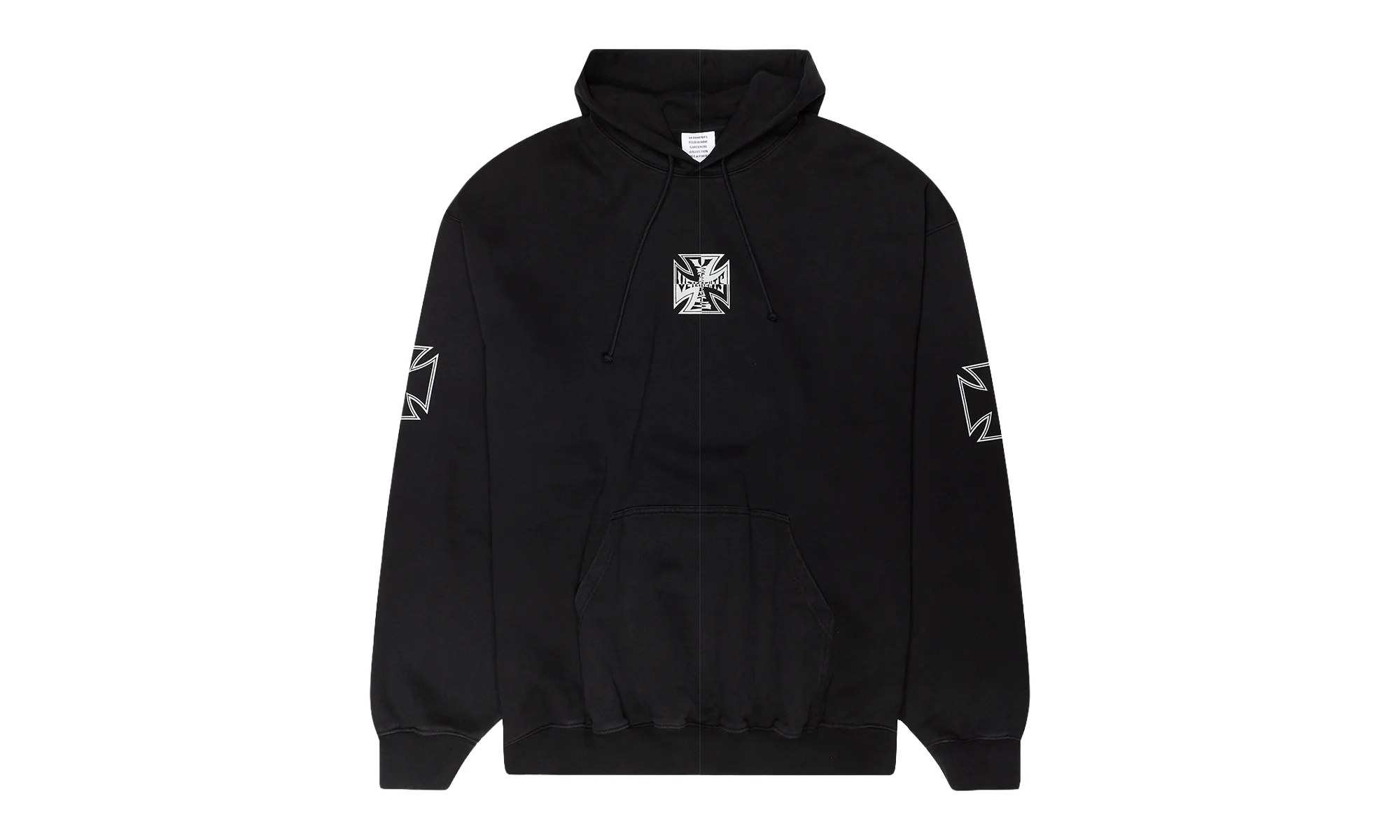 Triple Biker Cross Logo Hoodie "Black" VTM-MHDS-0002 - 1