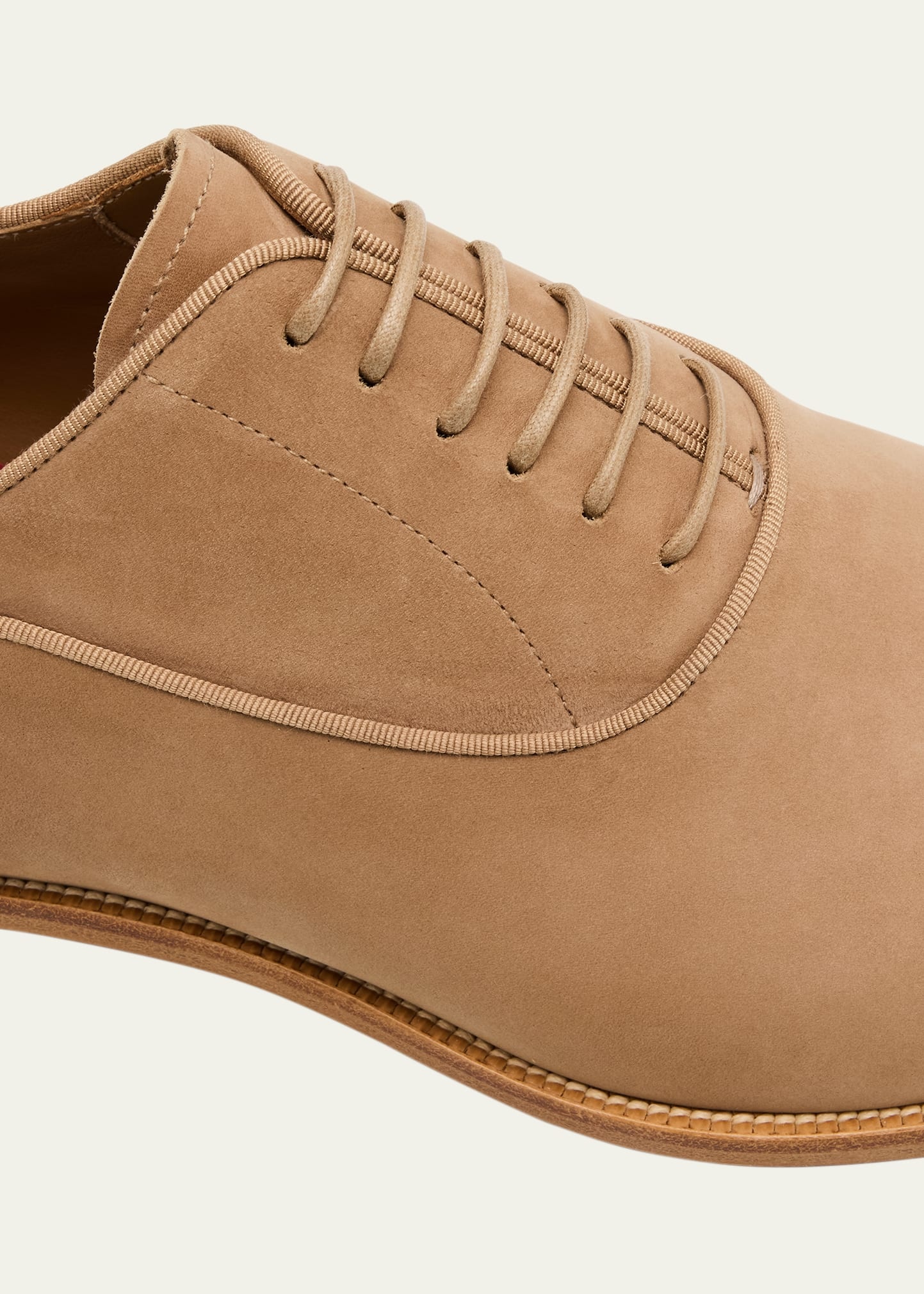 Men's Greggory Cap-Toe Nubuck Leather Oxfords - 6