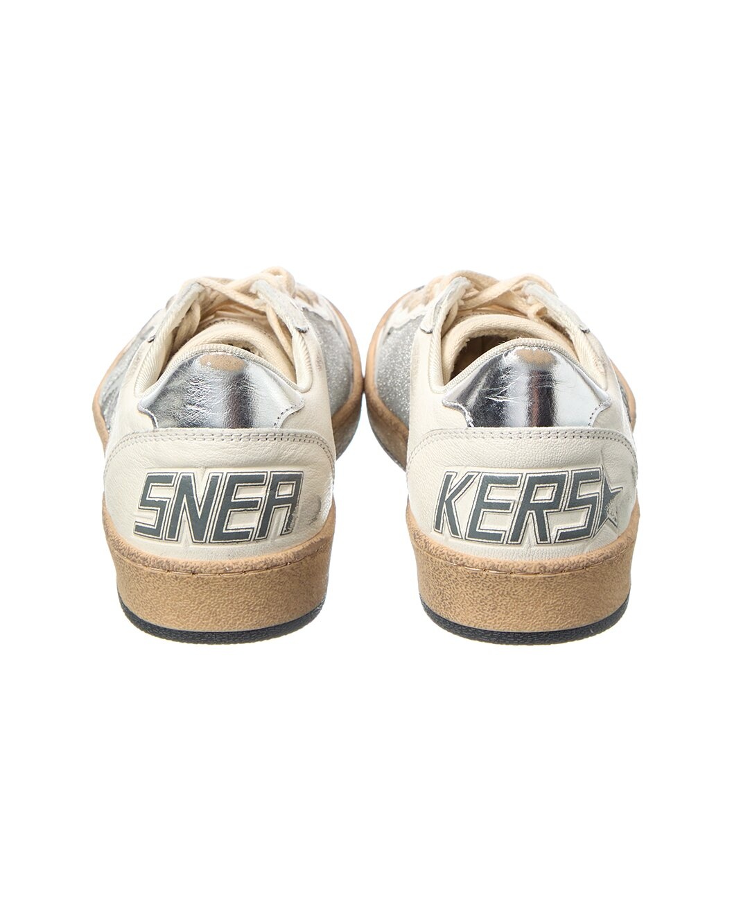 Golden Goose Ballstar Glitter & Leather Sneaker - 5