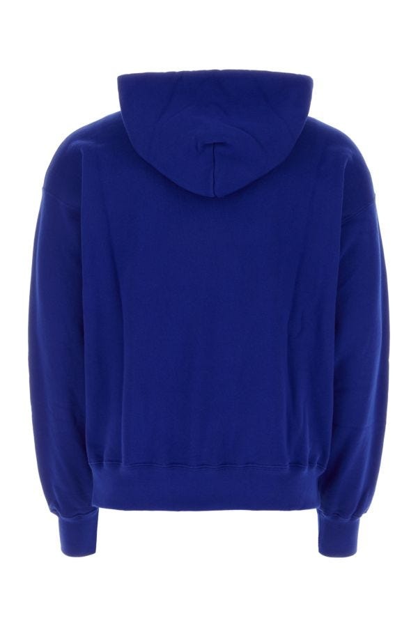 Off White Man Blue Cotton Sweatshirt - 2