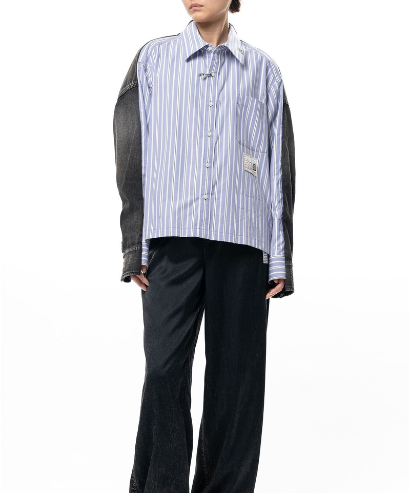 Front Back Combined Stripe Shirt 10