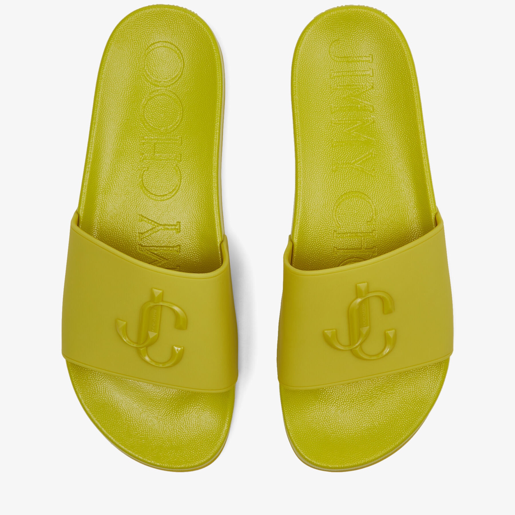Port/M
Lime Rubber Slides with JC Monogram - 4
