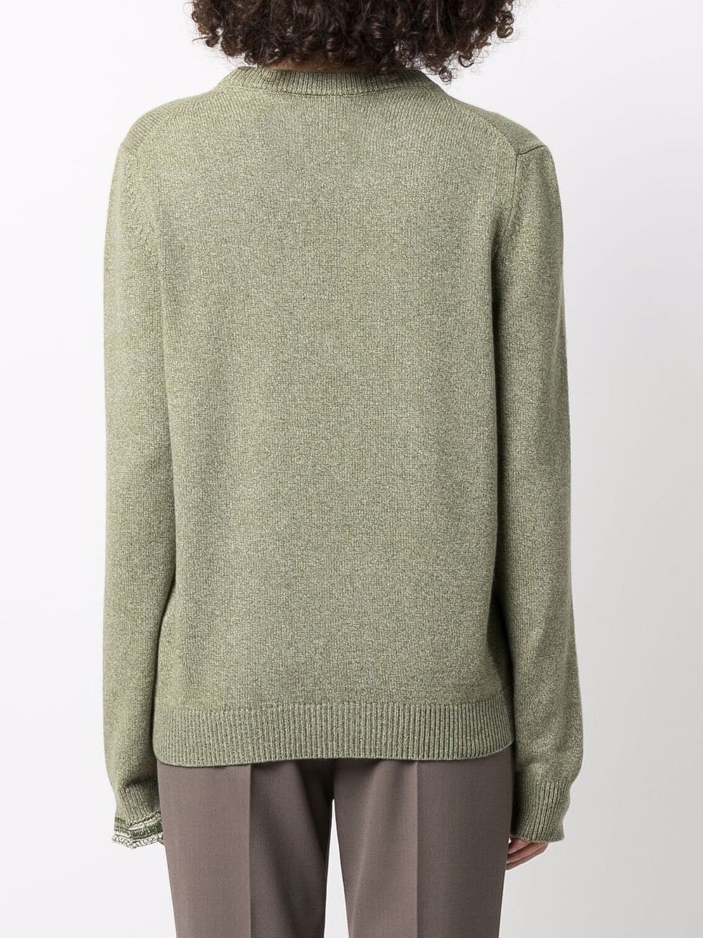 round neck knit jumper - 4