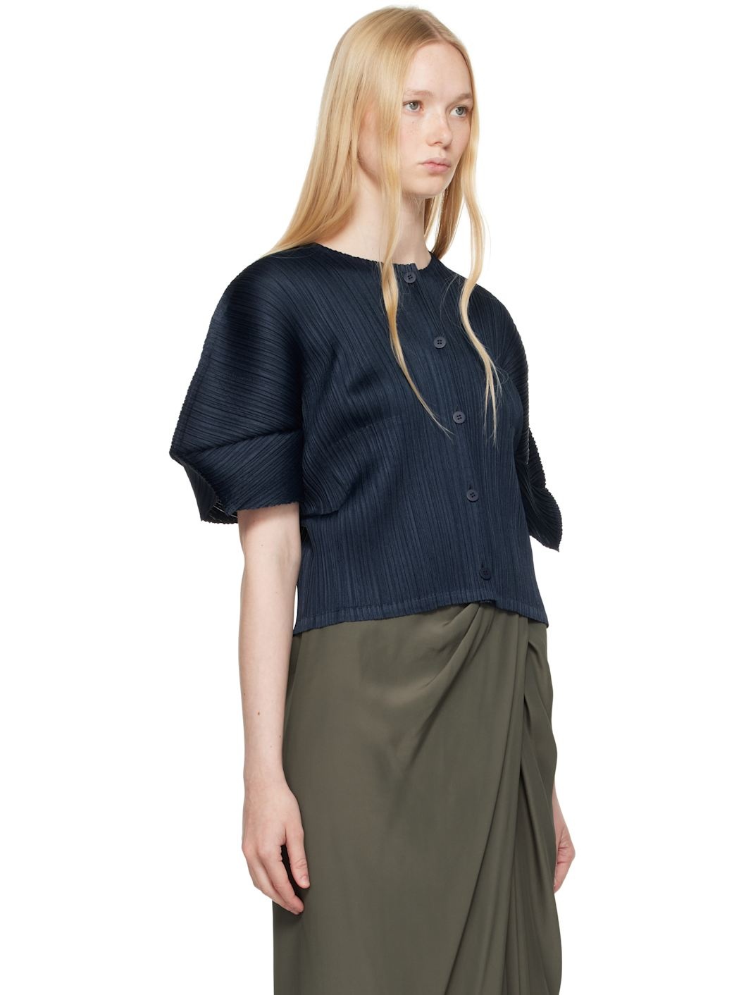 Navy Monthly Colors April Cardigan - 2
