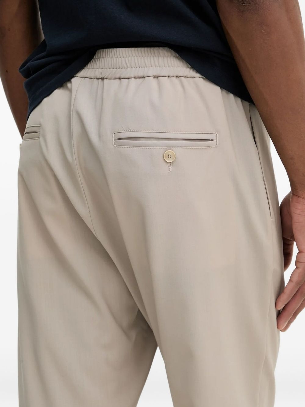 elasticated-waist trousers - 3