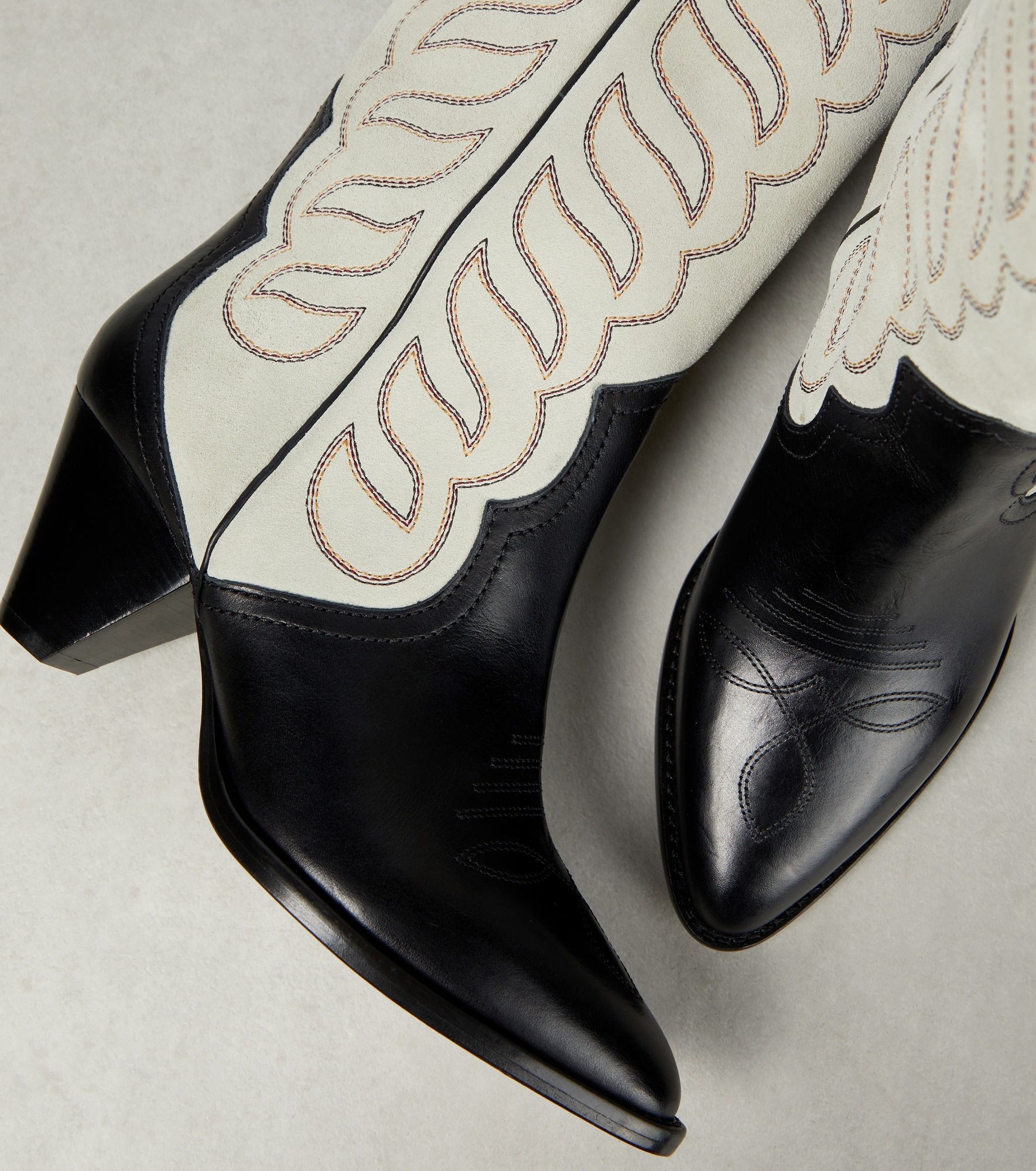 Liela leather and suede cowboy boots - 6