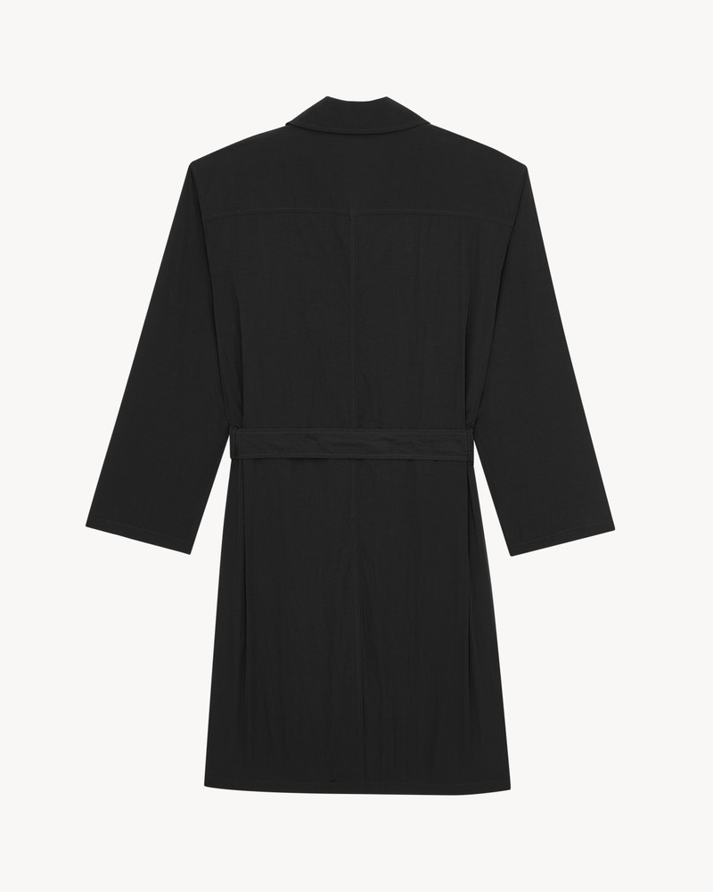 WATER-REPELLENT TRENCH COAST IN CRINKLED NYLON 3