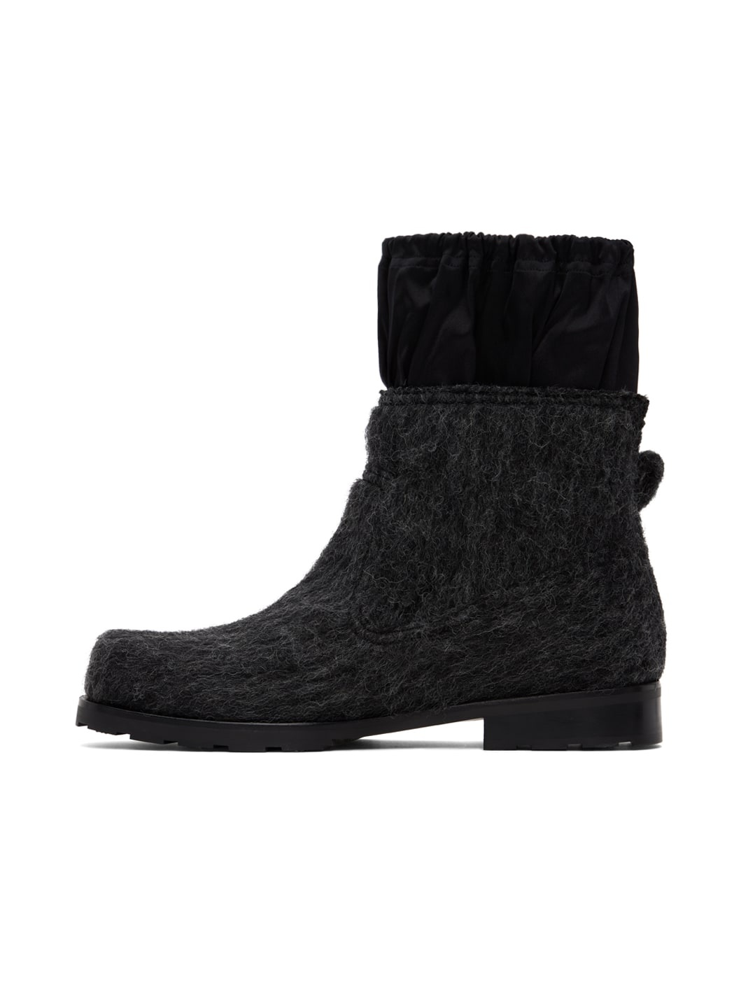 Gray Brushed Chelsea Boots - 3