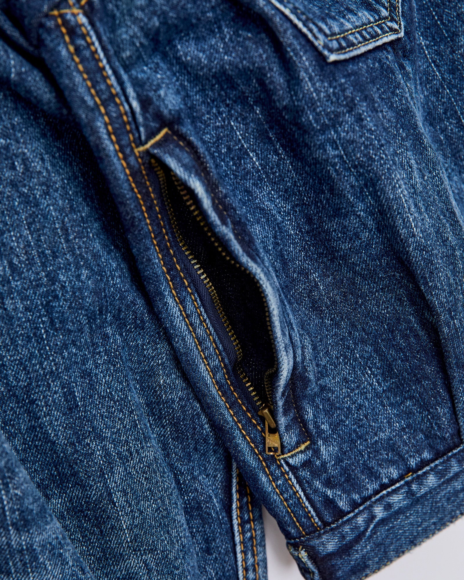 Social Sculpture 101X Damaged Denim JKT in 1010 Washed Indigo - 10