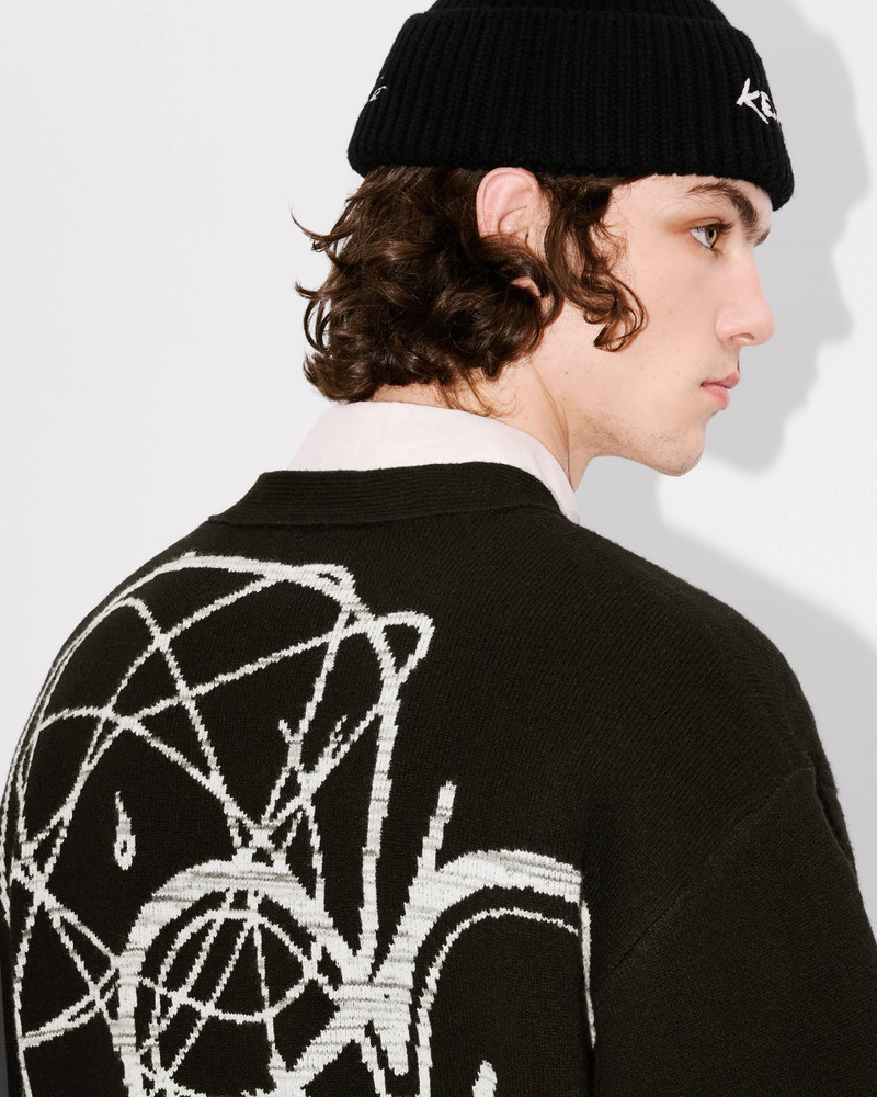 'Kenzo x Futura 2000' genderless cardigan in wool 14
