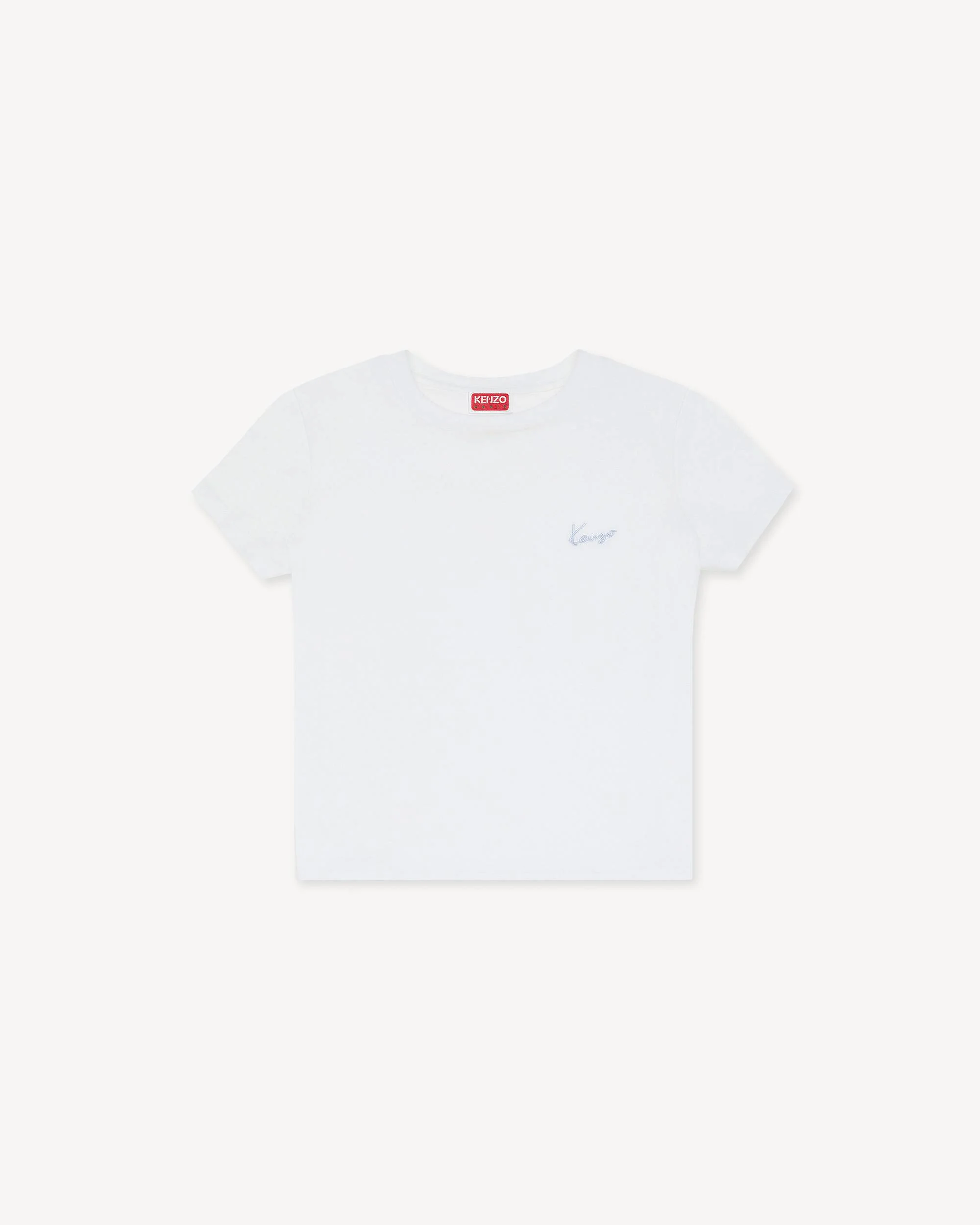 'KENZO Signature' embroidered T-shirt in cotton - 1