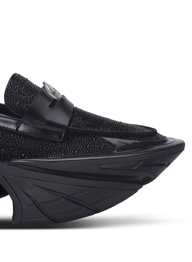 Unicorn loafers in rhinestone calfskin 9