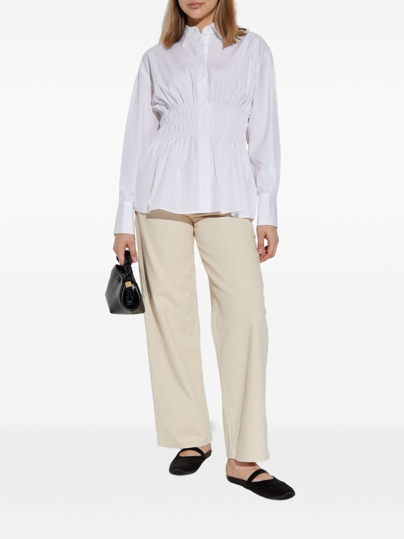 rag & bone smocked-waist button-down shirt outlook
