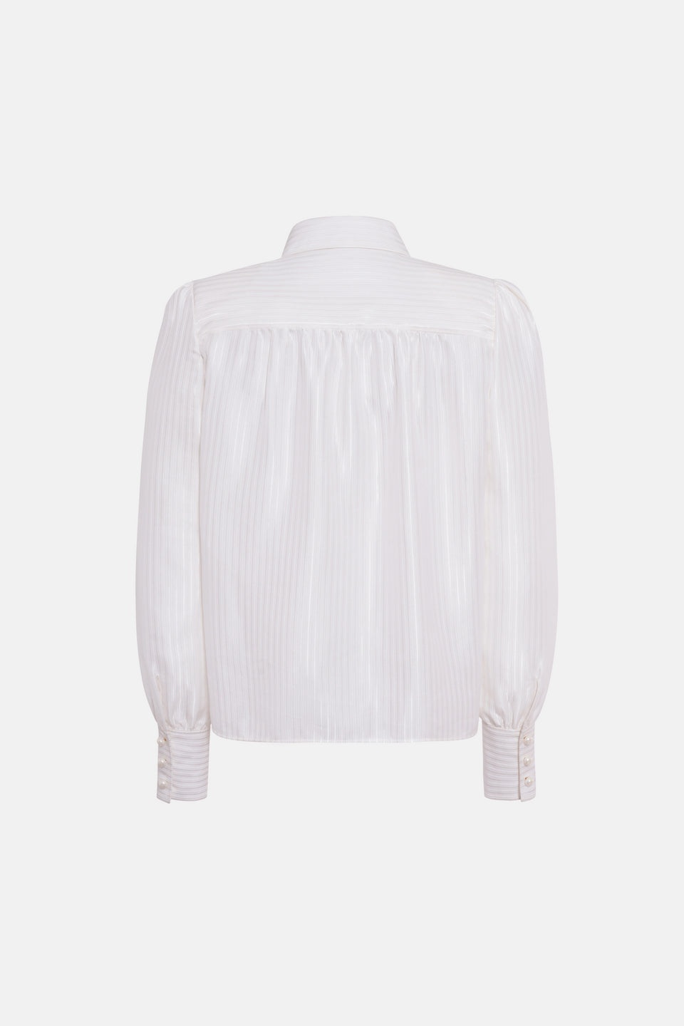 SILK JACQUARD BLOUSE WITH POCKETS - 2