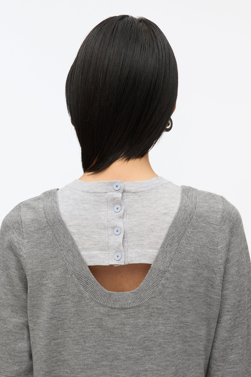Layered Knit Pullover with Keyhole 5