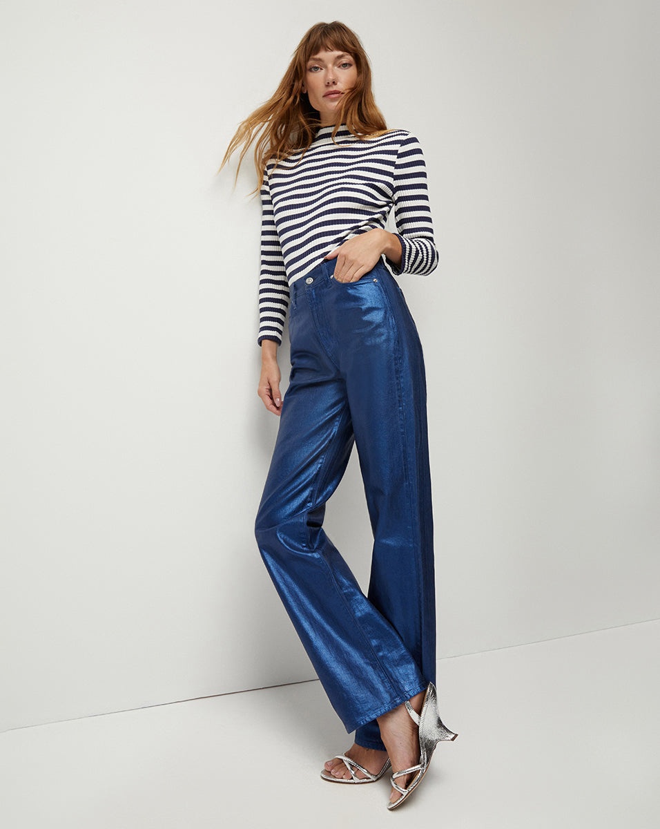 DYLAN STRAIGHT-LEG JEAN | METALLIC COATING - 2
