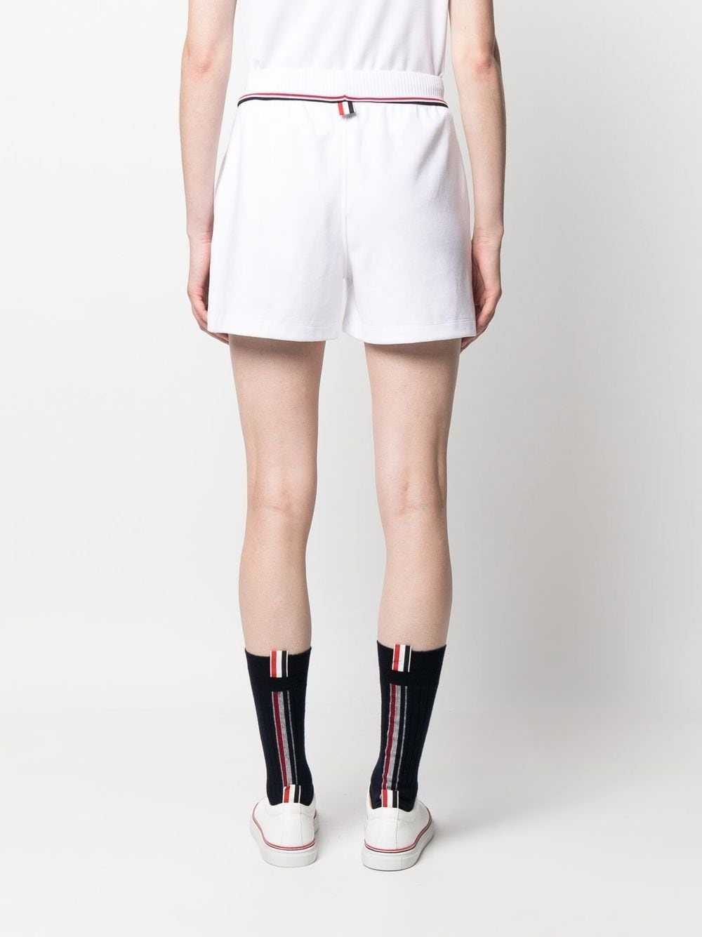 logo-patch sweat shorts - 4