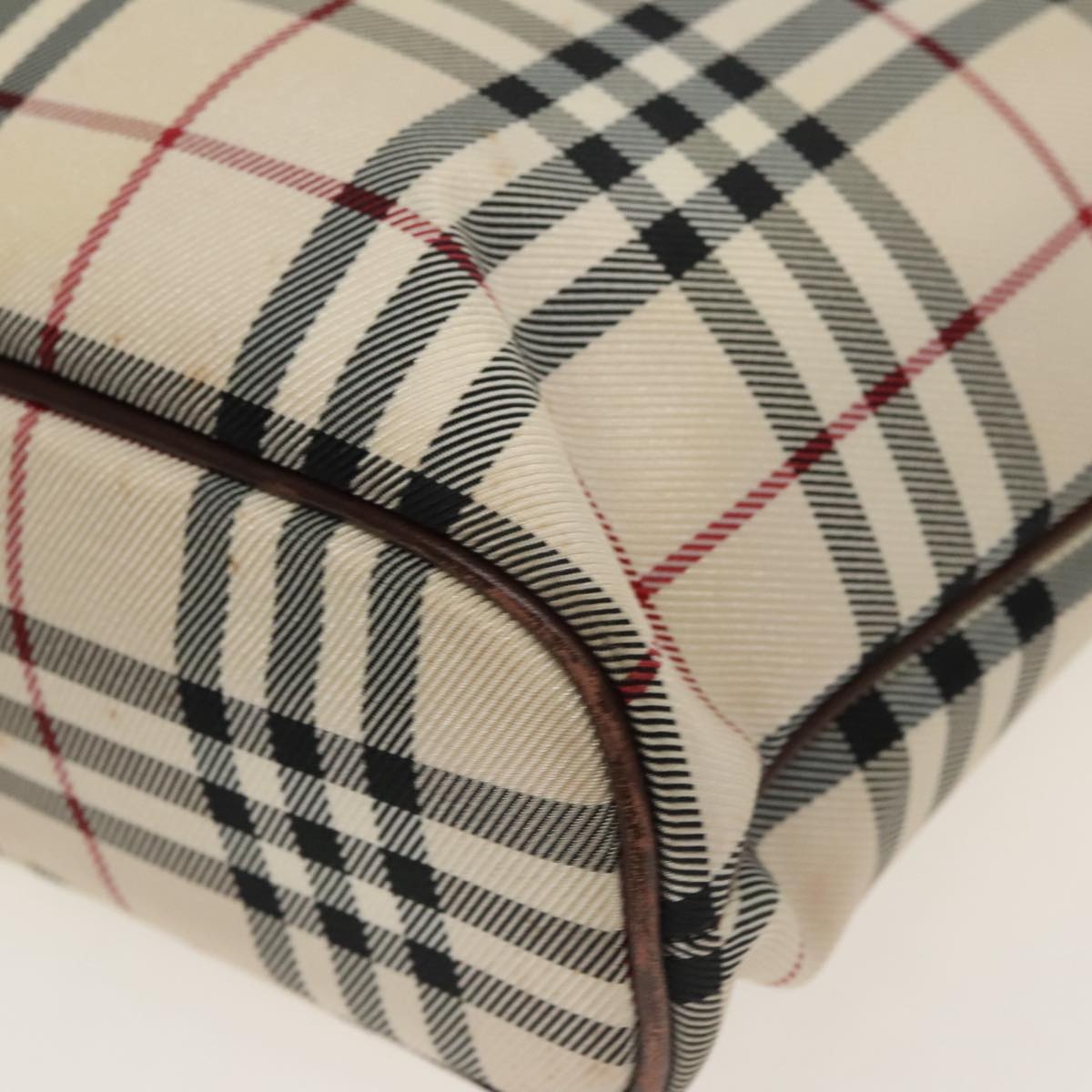 Burberry Nova Check Tote Bag Canvas Beige Brown - 10