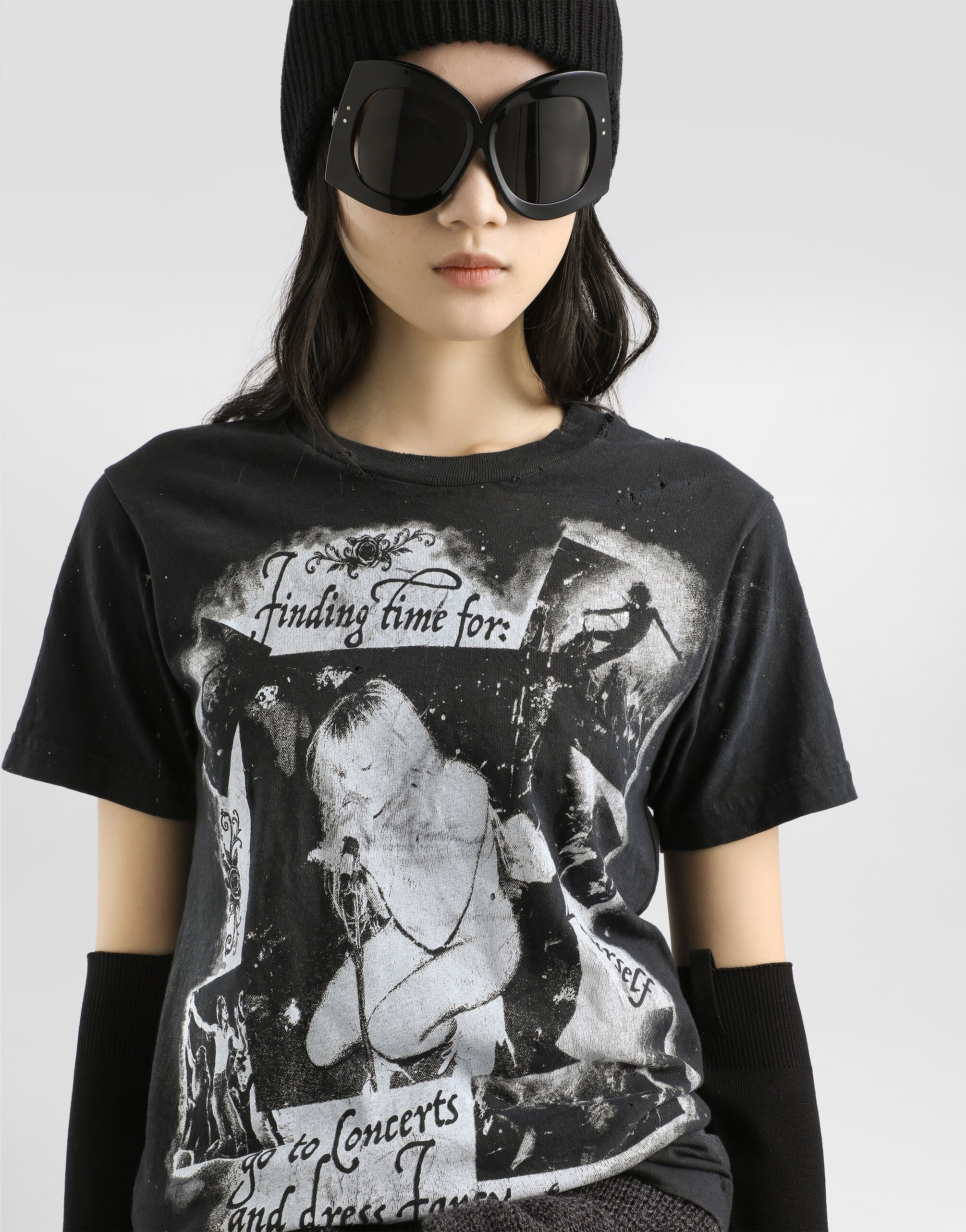 Jersey t-shirt with print - 4