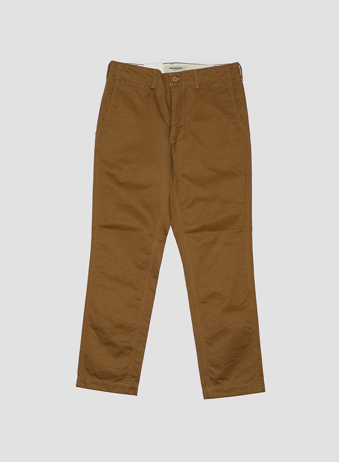 FOB Factory Narrow U.S Trousers Beige - 1