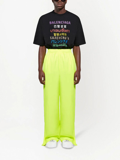 BALENCIAGA wide-leg elasticated trousers outlook